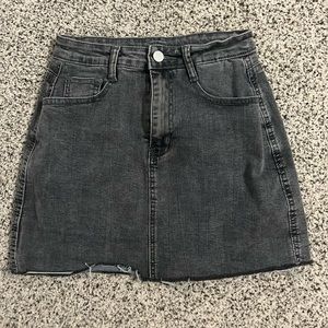 Denim mini skirt